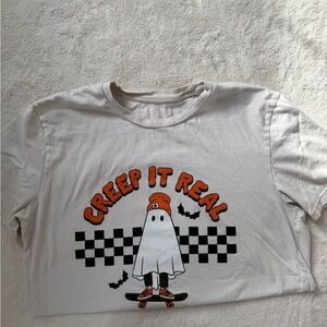 Creep It Real Womens Graphic Tee - Cream